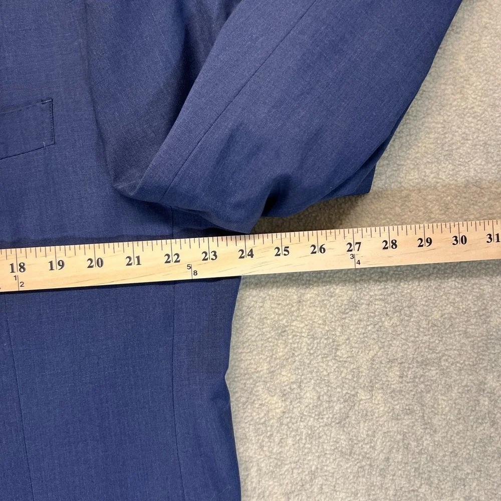 Brooks Brothers Mens Two Button Sports Coat Blue Single‎ Breasted Regent Fit 48L